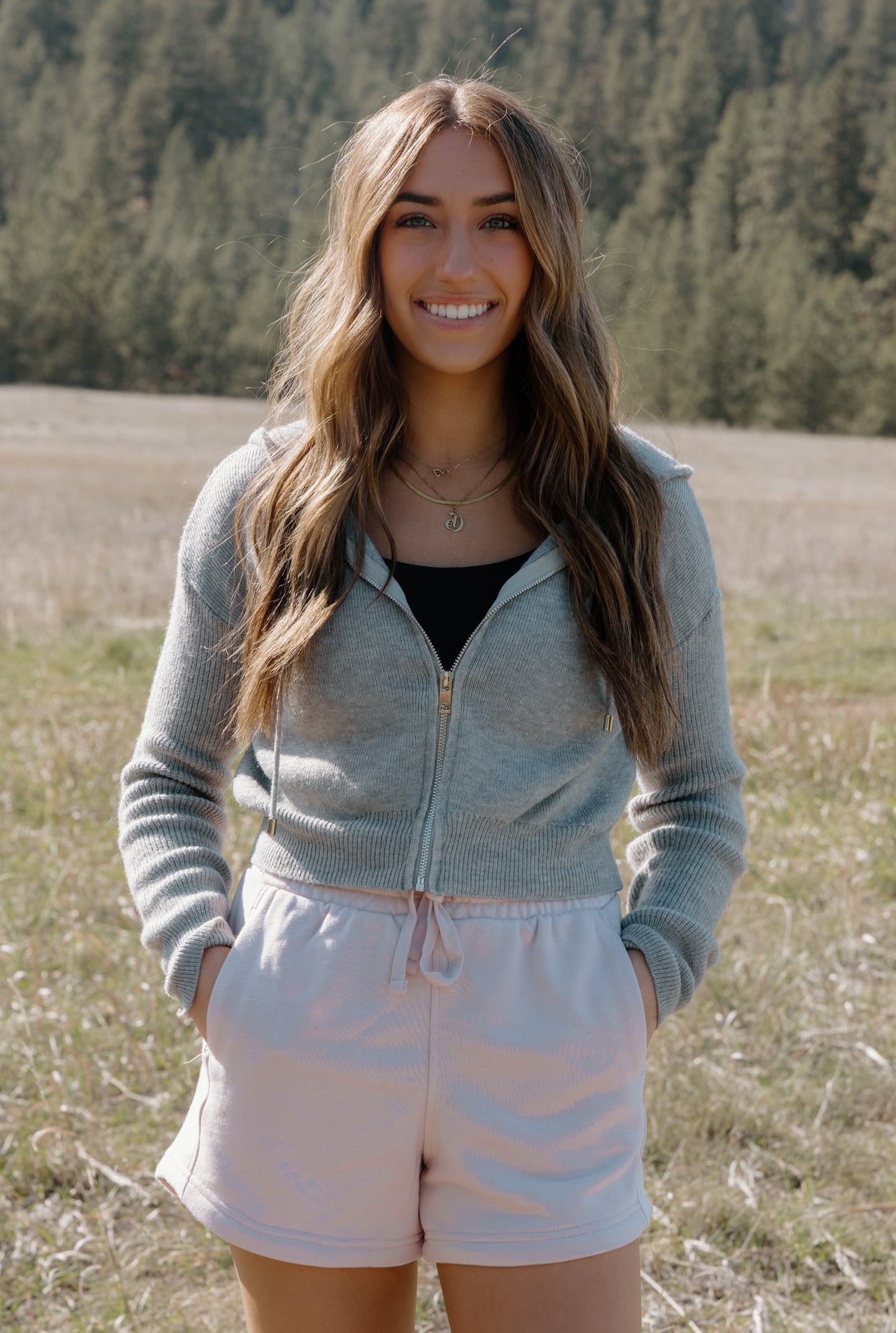 Kimberly Zip Up Knit Sweater Hoodie