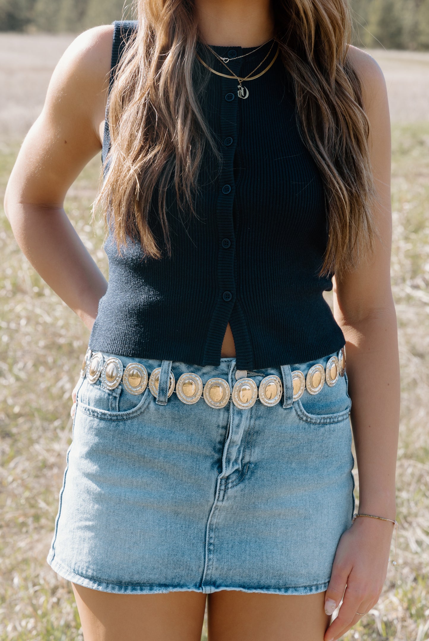 Sally Button Down Ribbed Sweater Top