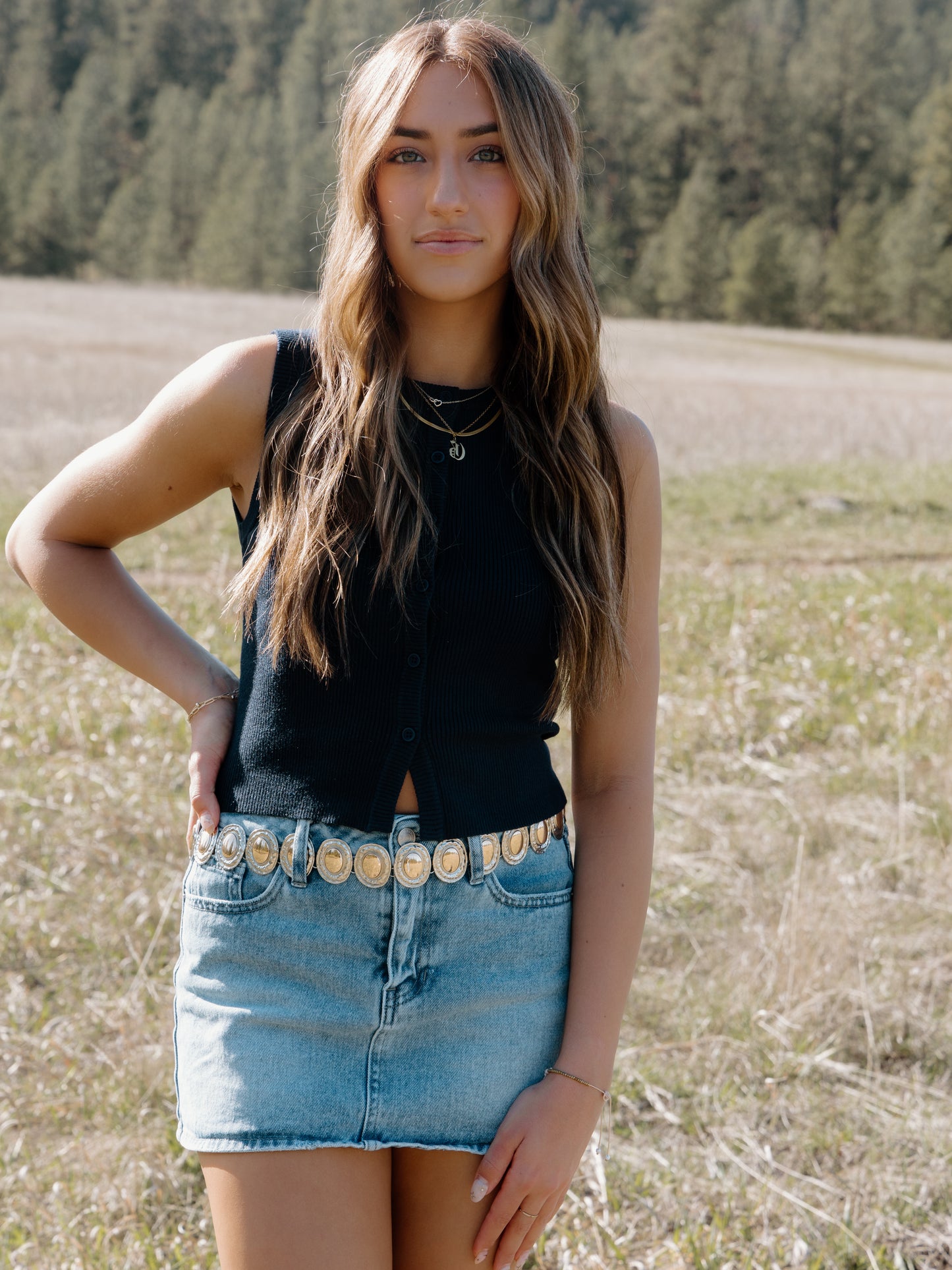 Sally Button Down Ribbed Sweater Top