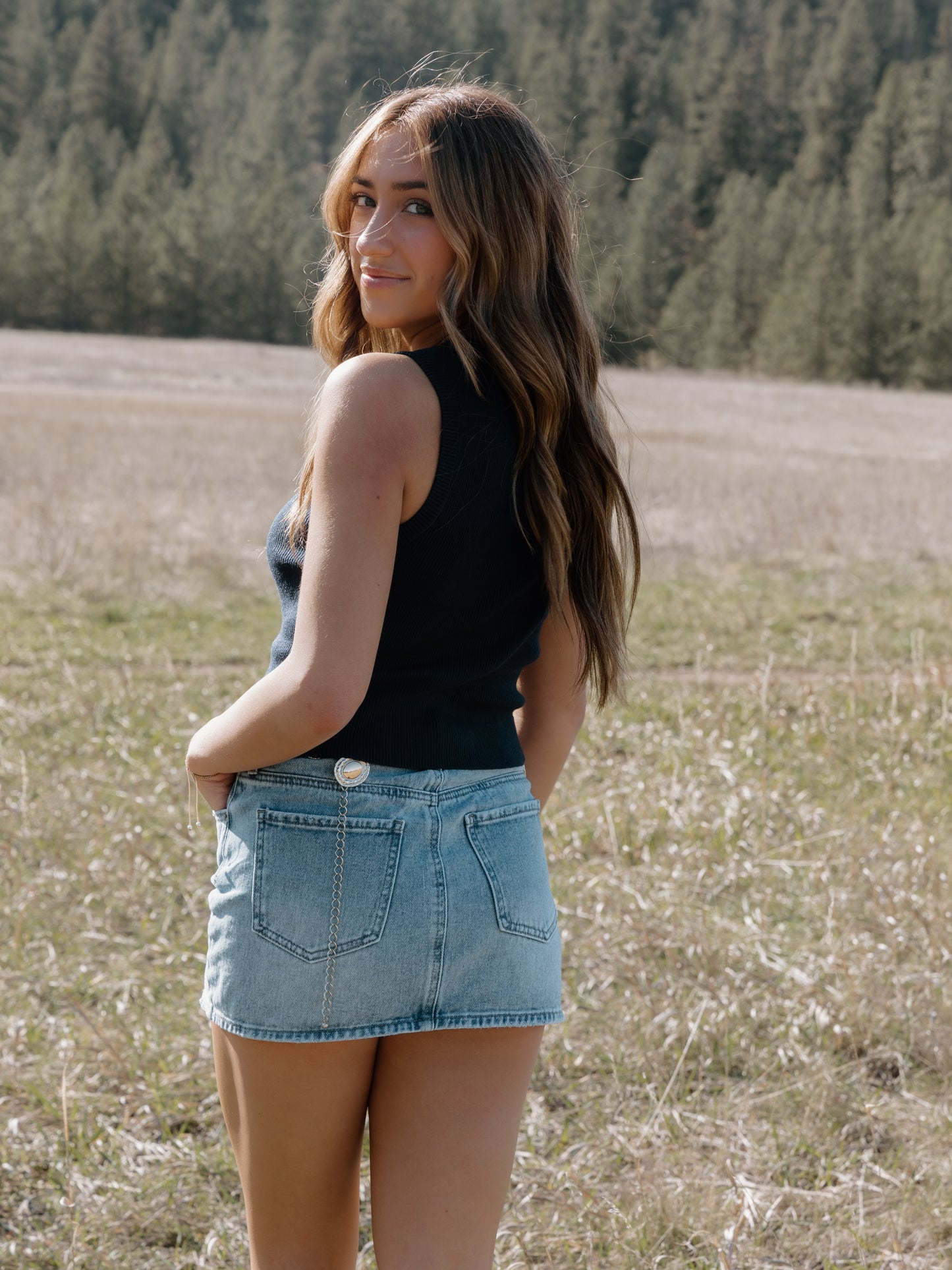 Sally Button Down Ribbed Sweater Top