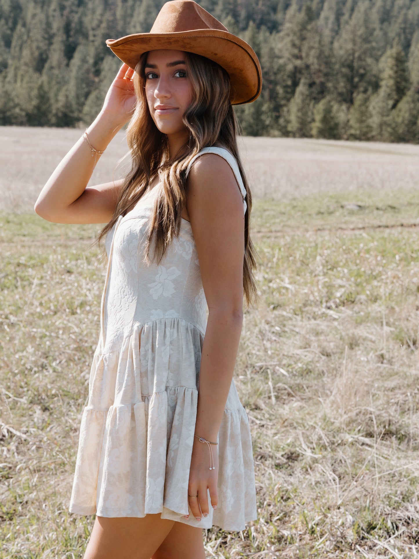 Floral Ruffled Romper Dress