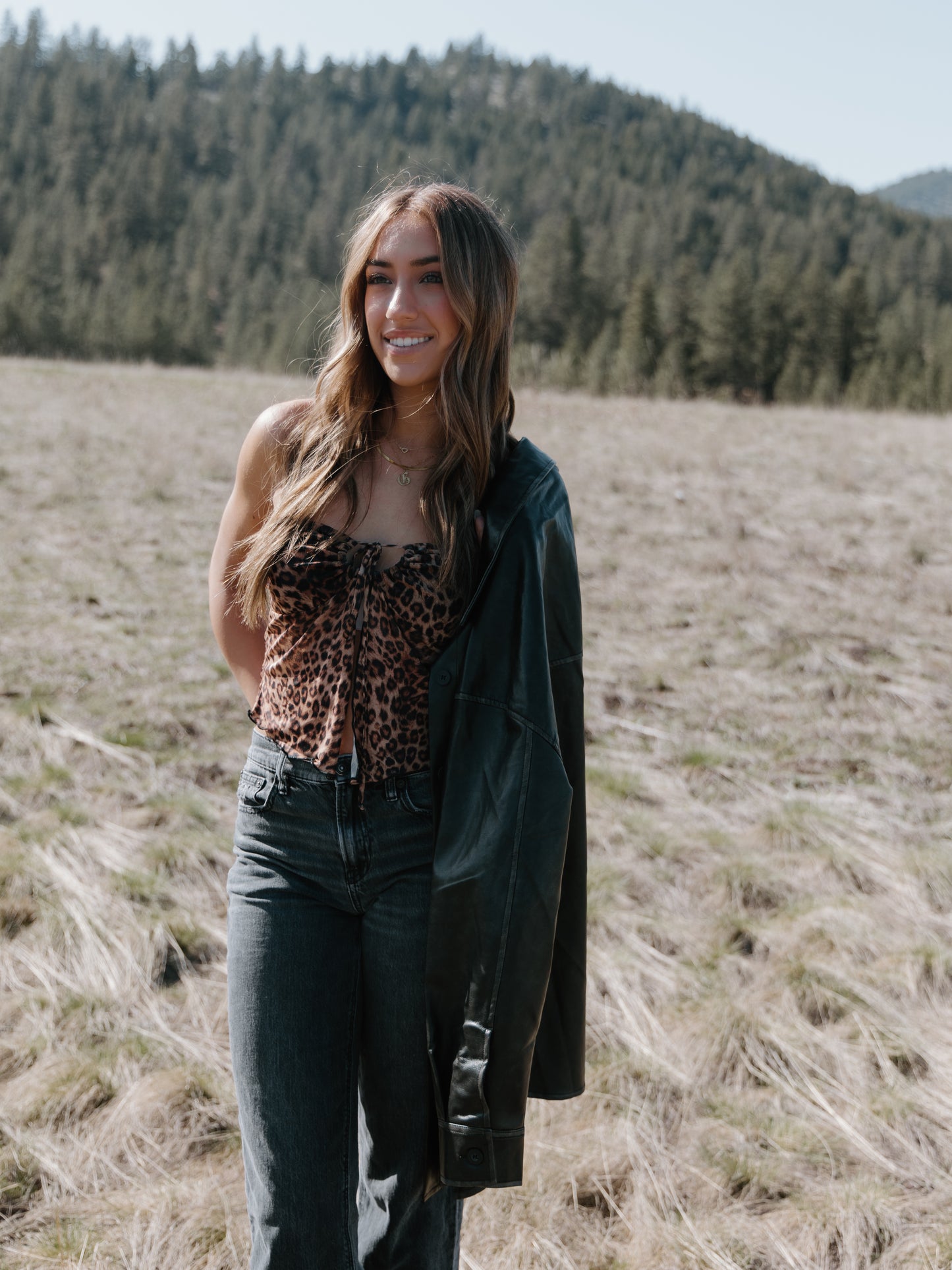 Fly Away Leopard Tube Top