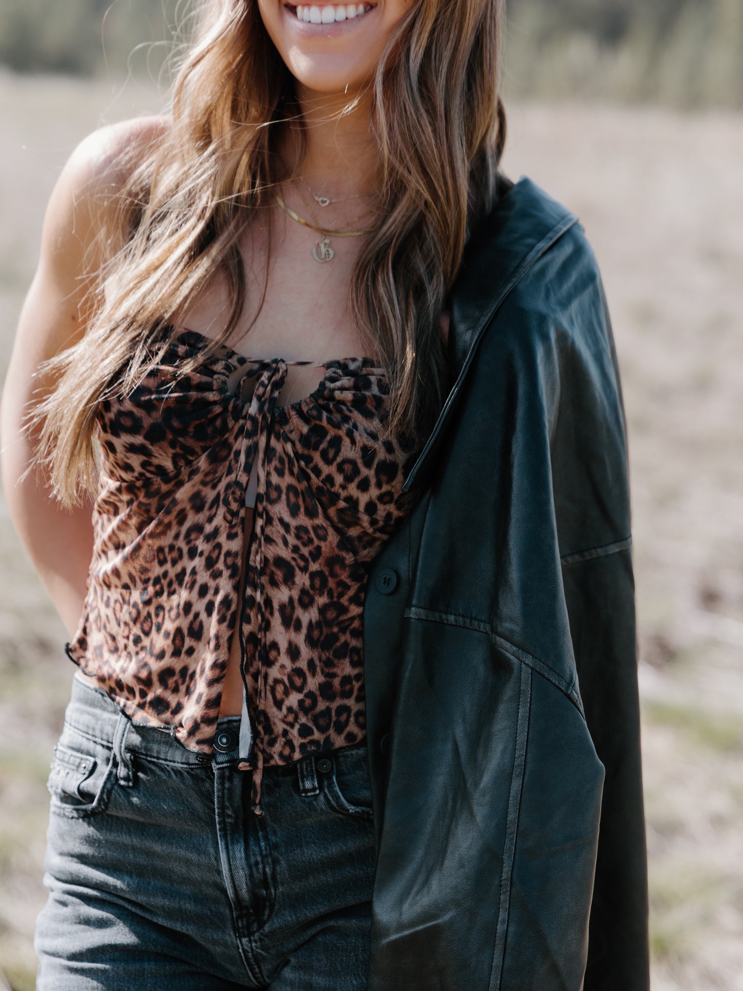 Fly Away Leopard Tube Top