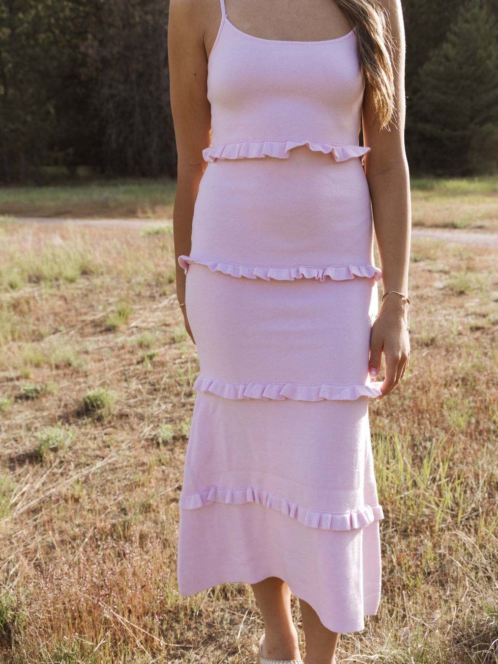 Lila Knit Tiered Maxi