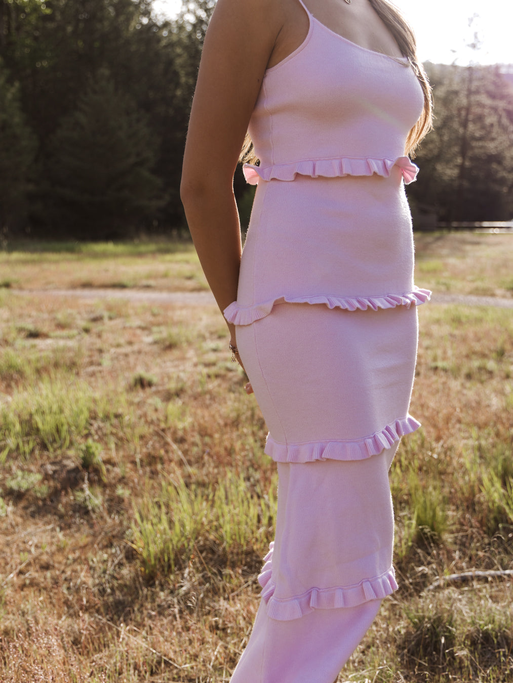 Lila Knit Tiered Maxi