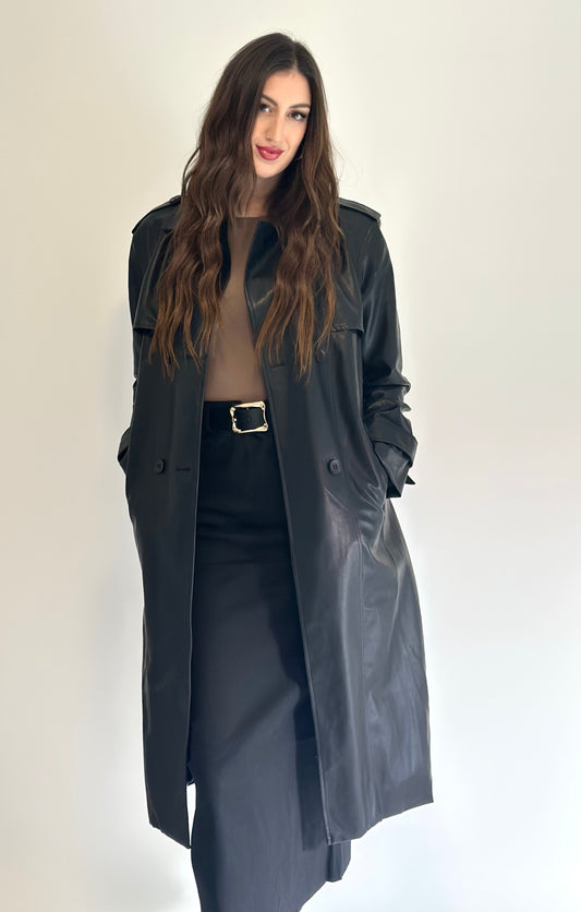 High Waist Back Slit Pencil Skirt